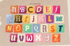 Newsprint Letters Set V1 Product Image 6