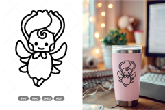 Flower Fairy SVG &amp; Clipart Product Image 1