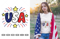USA Colored SVG &amp; Clipart Product Image 1