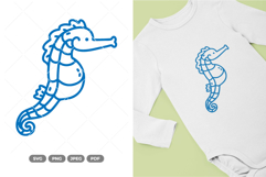 Seahorse SVG &amp; Clipart Product Image 1