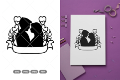 Bride Silhouette SVG &amp; Clipart Product Image 1