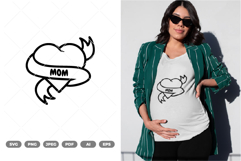 Mom Tattoo Style SVG &amp; Clipart Product Image 1