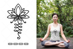 Lotus Wall Decor SVG &amp; Clipart Product Image 1