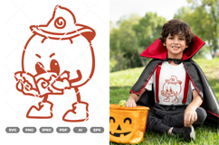 Pumpkin Mascot SVG &amp; Clipart Product Image 1
