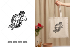 Winged Koi SVG &amp; Clipart Product Image 1