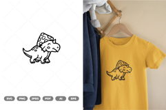 Triceratops Mushroom SVG &amp; Clipart Product Image 1