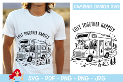 Lost together happily SVG, Camp SVG Product Image 1