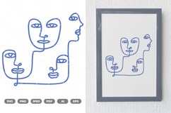 Faces SVG &amp; Clipart Product Image 1