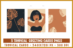 Boho summer cards, Retro Woman Card Product Image 1