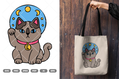 Lucky Cat Colored SVG &amp; Clipart Product Image 1