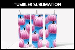 Autumn Pumpkins Tumbler Design I Seamless Tumbler PNG Product Image 1