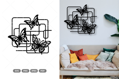 Geometric Butterflies SVG &amp; Clipart Product Image 1