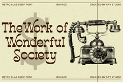 Rovace - Retro Slab Serif Font Product Image 6