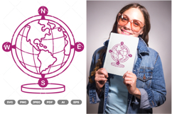Globe SVG &amp; Clipart Product Image 1