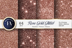Rose Gold Glitter Shimmering Metallic Seamless Digital Paper Product Image 1