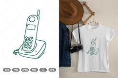 Classic Telephone SVG &amp; Clipart Product Image 1