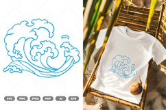 Wave SVG &amp; Clipart Product Image 1