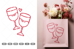 Wine SVG &amp; Clipart Product Image 1