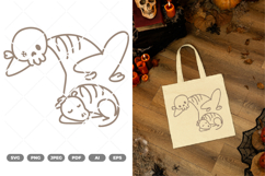Skeleton Man and Dog SVG &amp; Clipart Product Image 1