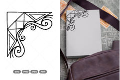 Geometric Corner Doodle SVG &amp; Clipart Product Image 1