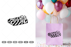 Gift Box Doodle SVG &amp; Clipart Product Image 1