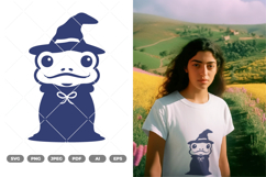 Frog Wizard SVG &amp; Clipart Product Image 1