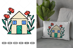 House Colored SVG &amp; Clipart Product Image 1