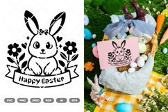 Easter Bunny SVG &amp; Clipart Product Image 1
