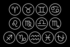 Zodiac Symbol Icons Set Product Image 9