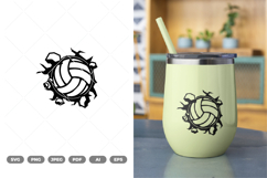 Volley Wall SVG &amp; Clipart Product Image 1