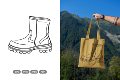 Boots SVG &amp; Clipart Product Image 1