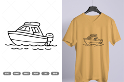 Boat Doodle SVG &amp; Clipart Product Image 1