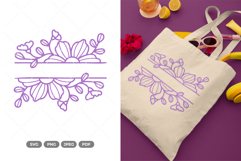 Split Flower SVG &amp; Clipart Product Image 1
