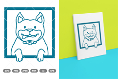 Peeking Dog SVG &amp; Clipart Product Image 1
