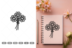 Flowers SVG &amp; Clipart Product Image 1