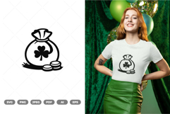 St Patrick Money Bag SVG &amp; Clipart Product Image 1