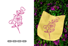 Blooming Flower SVG &amp; Clipart - Spring Cut File Product Image 1