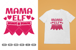 Mama Elf SVG &amp; Clipart Product Image 1