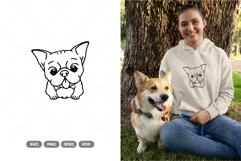 Kawaii Bulldog SVG &amp; Clipart Product Image 1