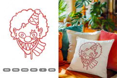 Scary Clown SVG & Clipart Product Image 3