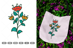 Flower Colored SVG &amp; Clipart Product Image 1