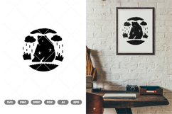 Camping Heartbeat SVG &amp; Clipart Product Image 1