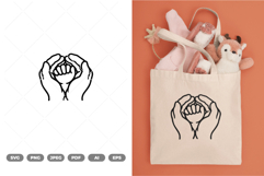 Mom and Baby Illustration SVG &amp; Clipart Product Image 1