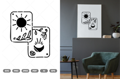 Sun and Moon SVG &amp; Clipart Product Image 1