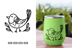 Spring Bird SVG &amp; Clipart Product Image 1