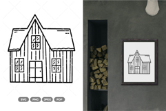 House Doodle SVG &amp; Clipart Product Image 1