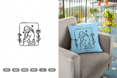 Mother and Daughter SVG &amp; Clipart Product Image 1