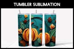 3D Pumpkins Tumbler Sublimation |Autumn 3D Tumbler Product Image 7