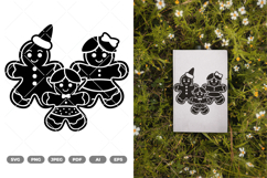 Gingerbread Family SVG &amp; Clipart Product Image 1