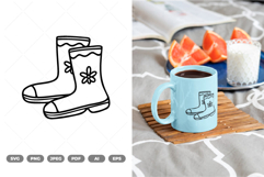 Kawaii Spring Doodle SVG &amp; Clipart Product Image 1